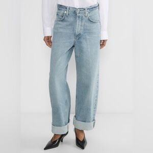 Ayla Cuffed Denim Baggy jeans